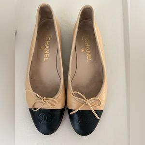 Chanel Lambskin Ballet Flats